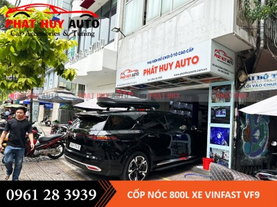 Lắp cốp nóc phi thuyền 800L cho xe Vinfast VF9