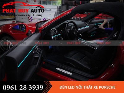 Độ Đèn Led Nội Thất Xe Porsche
