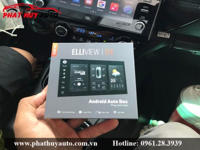 Lắp android box Elliview D4 cho Hilux 2022