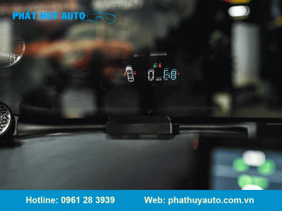 Lắp HUD hiển thị kính lái MPV 7