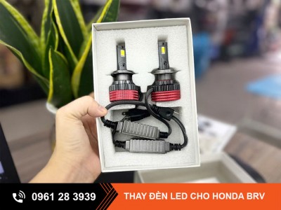Thay bóng đèn led tăng sáng cho Honda BRV