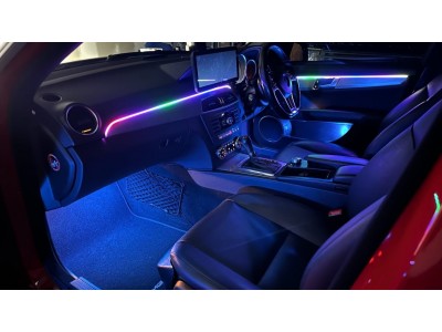 Độ đèn led nội thất xe Mercedes C-Class