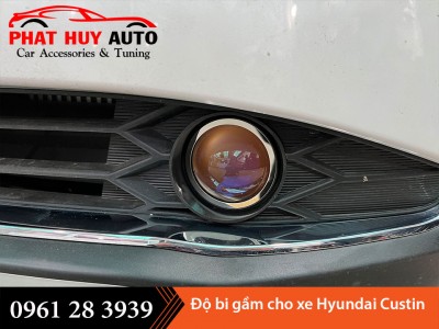 Đèn bi gầm 3 màu cho Hyundai Custin