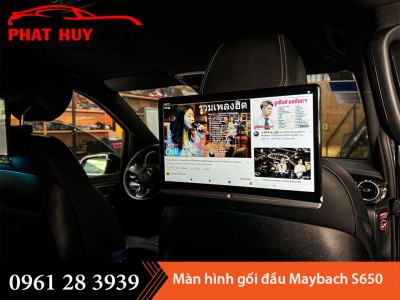 Màn hình gối đầu Android Mercedes Maybach S650