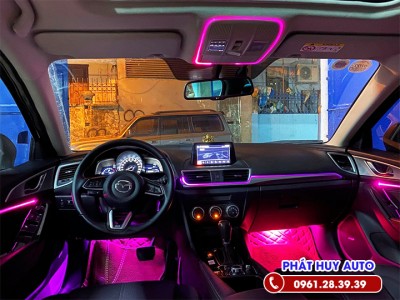 Độ đèn led viền nội thất Mazda 6