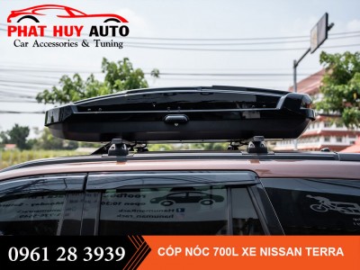 Lắp Cốp Nóc Phi Thuyền 700L Cho Xe Nissan Terra