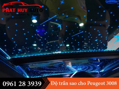 Độ led trần sao cho xe Peugeot 3008