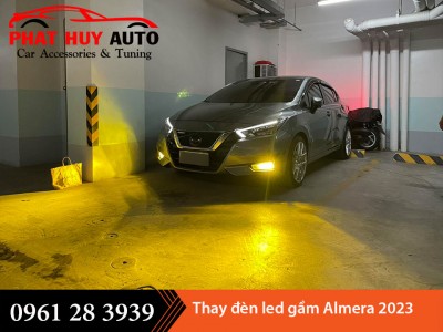 Thay bóng đèn Led gầm cho Nissan Almera 2023