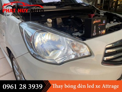 Thay bóng đèn led xe Attrage