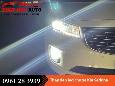 Thay đèn Led cho xe Kia Sedona