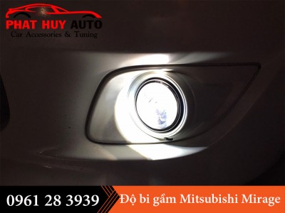 Độ đèn bi gầm cho Mitsubishi Mirage