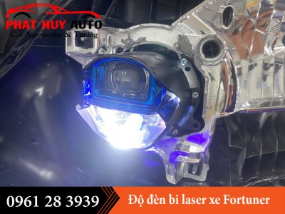 Độ đèn bi Laser Megalodon cho Fortuner