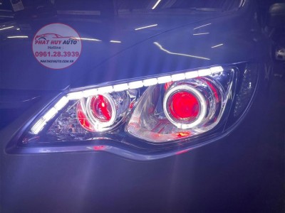 Độ đèn led mí, bi xenon Honda Civic