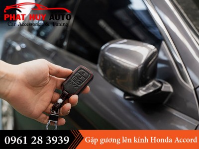 Độ gập gương lên kính tự động Honda Accord
