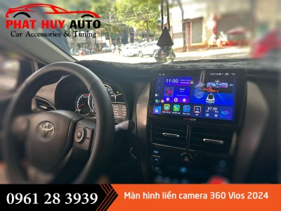 Màn hình liền Camera 360 cho Toyota Vios 2024