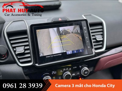 Lắp camera 3 mắt cho Honda City 2024