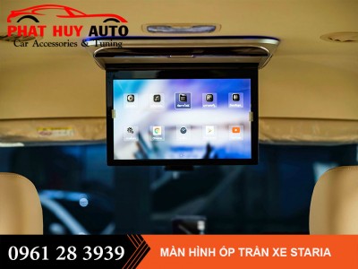 Lắp Màn Hình Ốp Trần 17.3 Inch Cho Xe Hyundai Staria