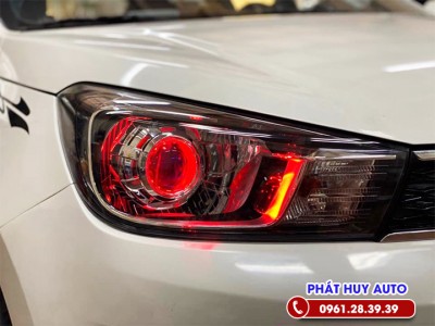 Độ đèn bi xenon Kia Soluto