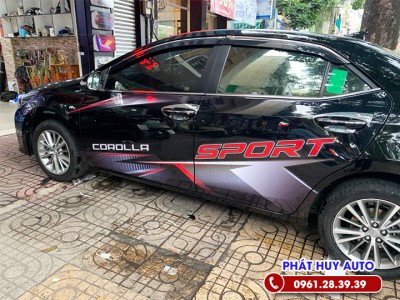 Dán tem xe Toyota Altis 